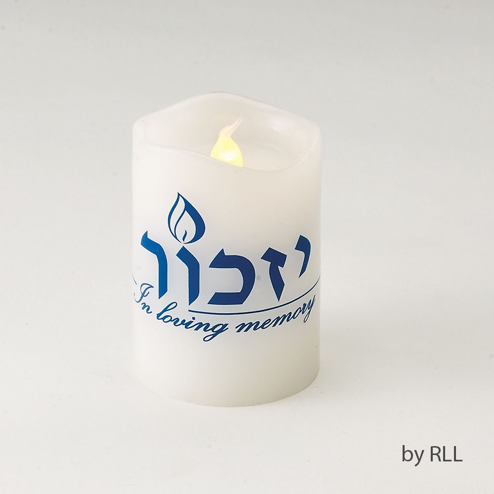 LED Flameless Yizkor Memorial Candle 6 Pack The Judaica Place